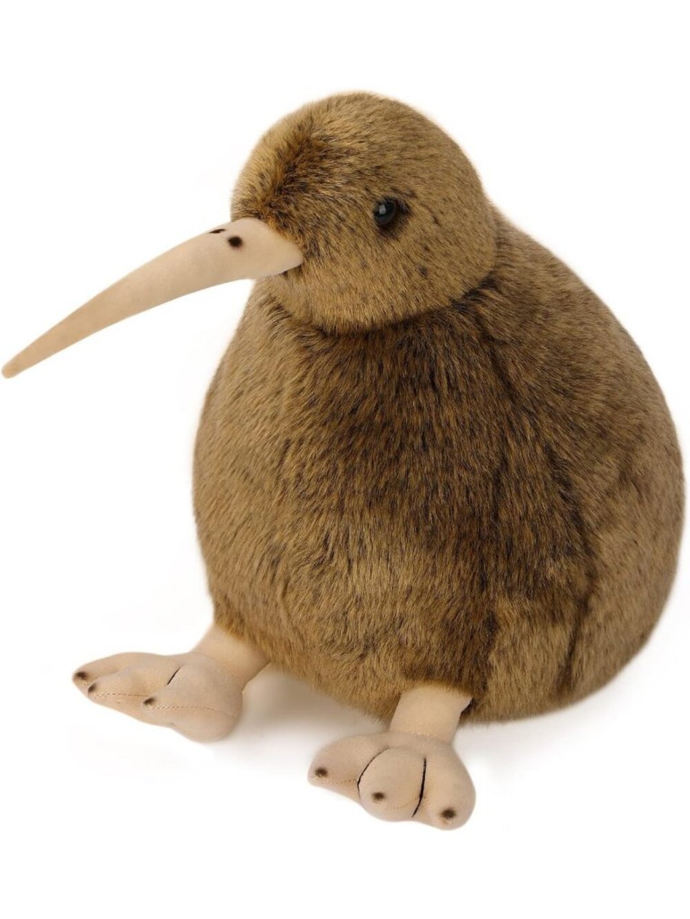 Soft Furry Kiwi Bird Plush Toy - Realistic Stuffed Animal for All Ages